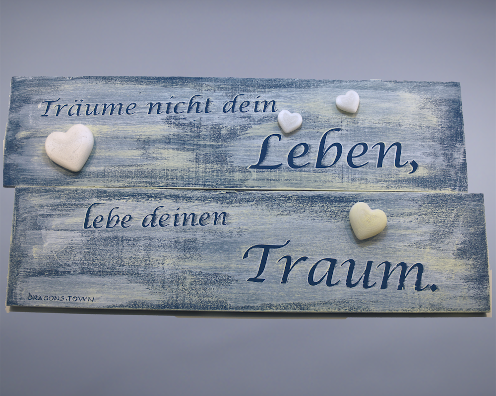 Spruchtafel Zweizeilig